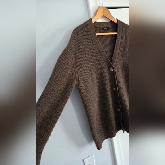 Quince Mongolian Cashmere Oversized Boyfriend Cardigan Sweater XS - Picture 5 of 11